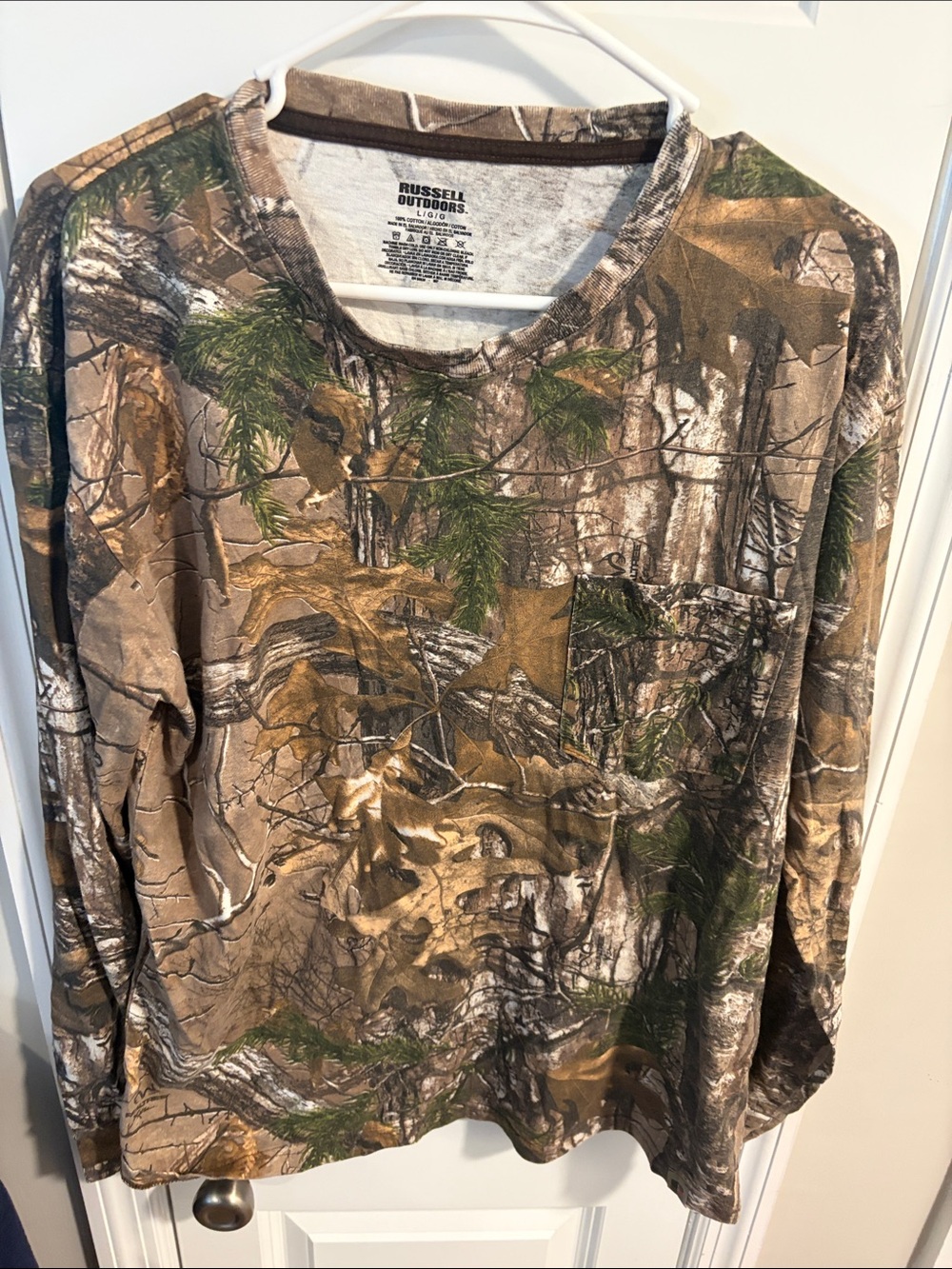 Russell Outdoors Men's Long-Sleeve Camo Tee - Brown/Green